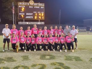The WCHS Lady Jacket softball team captured the 2022 Region 3 title this past week with a 2-1 win over Islands High. Members of the team include Briley Westberry, Kayden Mounts, Addie Tyre, Gracie Kagee, Raeghan Harvey, Shae Simmons, Reagan Brown, Macy Wilkerson, Jaden Kruger, Dallas Hall, Dakota Crowe, Daley Dolan, Addie Williams, Bo Dunham, Charlee Stewart, Avery Smith, Candice Thornton and Vada Bowen. Colt Brockington is the head coach, and Chase Hinson, Charlie Lyons and Summer Frye are the assistant co