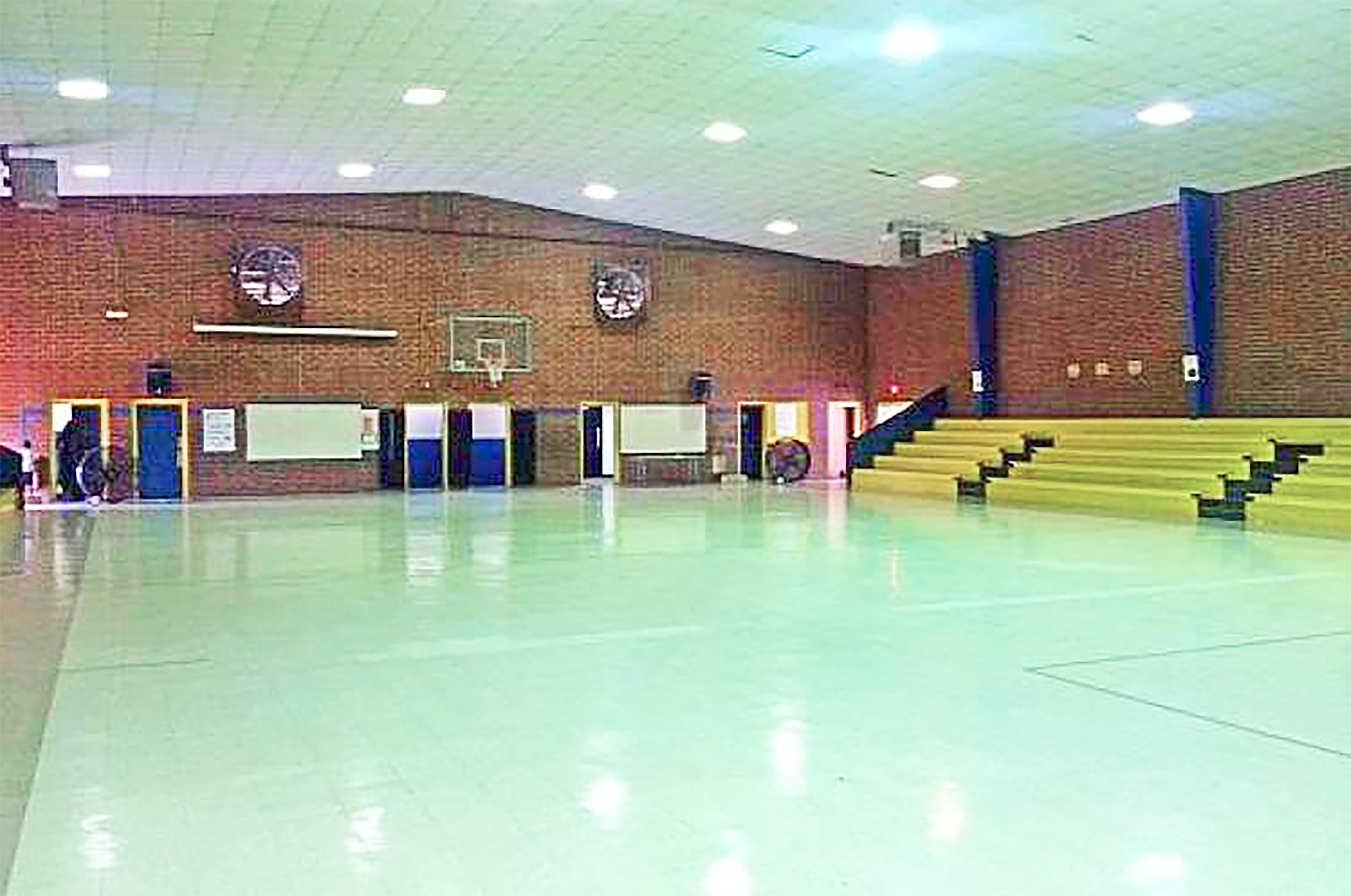 The former Oak Vista Elementary School gym.