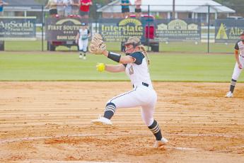 ERIC DENTY / Staff Ada Sluder started the game in the circle against Coffee County High. 