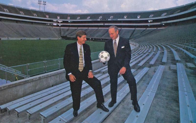 Dink NeSmith and Vince Dooley by Wingate Downs