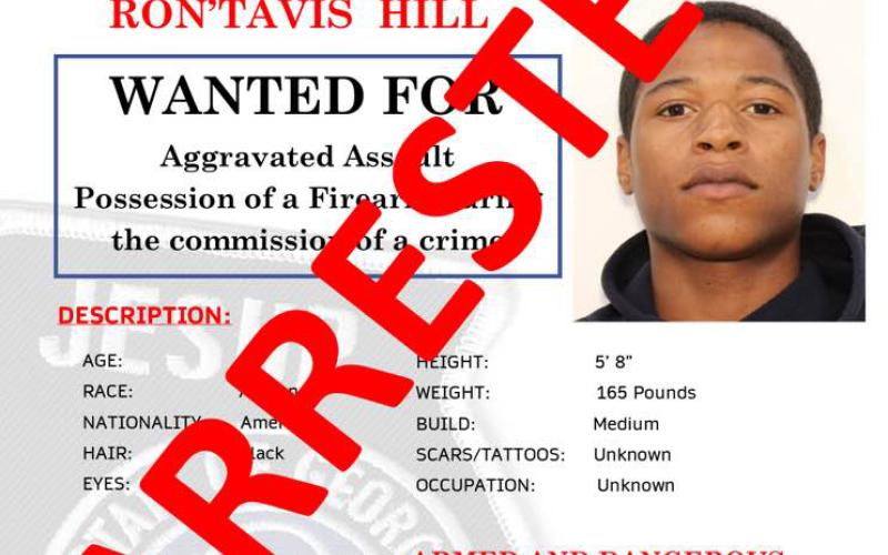 Ron’Tavis Hill has been arrested by the Jesup Police Department.