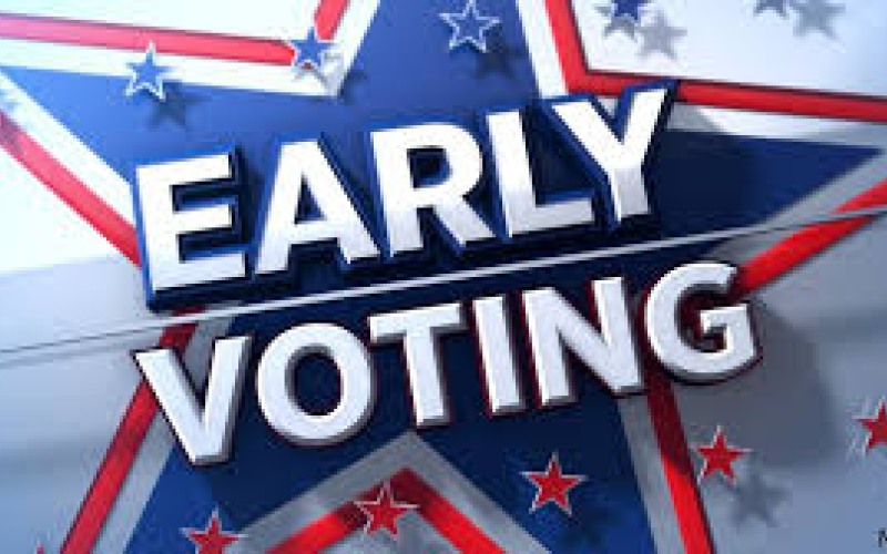 Strong turnout on early voting.