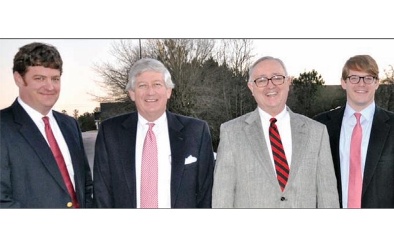 In 2013 Elliott Brack was honored by The Red &amp; Black, UGA’s independent newspaper. He had served as its board chairman for 33 years. Before the celebratory dinner, my sons, Alan, left, and Eric, right, and I got an opportunity to visit with Elliott, second from right. He died May 15 at the age of 90.