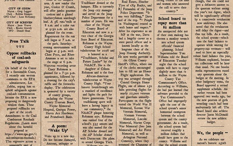 The Press-Sentinel imagined what this week's edition might have looked like in 1776