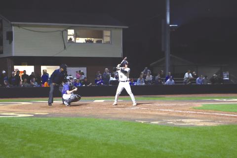 DAVONTAY WILSON / Staff Jacket Eli Grantham gets set at the plate against the Pierce County Bears. 