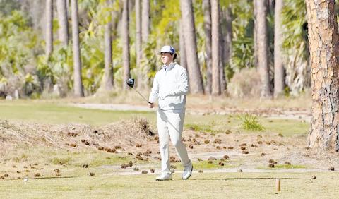 PHOTO COURTESY OF THE COLLEGE OF COASTAL GEORGIA Wayne County’s Antonio Juarbe has had a strong year at College of Coastal Georgia and was recently named the Sun Conference Golfer of the Year.