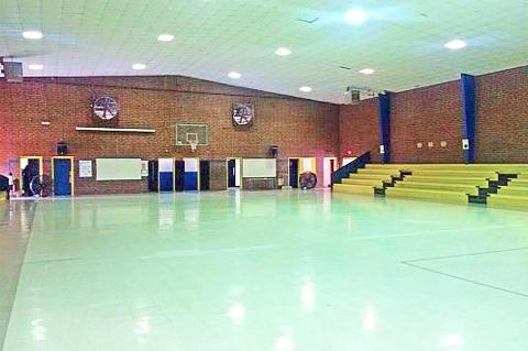 The former Oak Vista Elementary School gym.